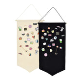 HULIANFU Nordic Blank Cotton Brooch Pin Badge Holder Hanging Wall Display Banner Flag Collection Kids Home Room Decoration Drop Shipping