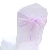 HULIANFU Wedding Decoration Organza Chair Sashes Bow For Party Christmas Halloween hotel Chair Decoration Supplies(Pack of 50pcs  pink)