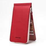 HULIANFU Multifunctional Long Wallet Card package Natural Resin Material Electroplated Metal Zipper High Quality Waterproof Wallet