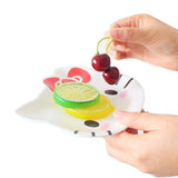 HULIANFU Mini Dish Frog Star Shape Cat Plate Tableware Miniatures Cup Plate Dish Or Snacks Fruit Sushi Plate Cute Cartoon Tableware