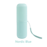 HULIANFU Travel Accessories Toothbrush Tube Cover Case Cap Fashion Plastic Suitcase Holder Baggage Boarding Portable Bathroom Accessories