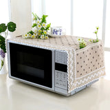 HULIANFU Microwave Oven Dust Cover Oil-proof Natural Material Breathable Protection With Storage Bag   Kitchen Supplies