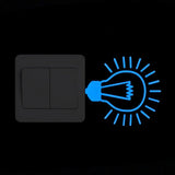 HULIANFU Light Switch Sticker Luminous Wall Stickers Cartoon Glow in the Dark Sticker Decal for Kids Room Decoration Home Decor Cat Fairy