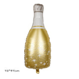 HULIANFU Large Wine Glass Wine Bottle Foil Balloon Party Supplies Round Beer shape ballon Celebrate victory birthday wedding party