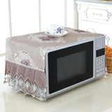 HULIANFU Microwave Oven Dust Cover Oil-proof Natural Material Breathable Protection With Storage Bag   Kitchen Supplies