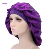 HULIANFU Women Night Sleep Hat Adjust Satin Bonnet Hair Styling Cap Long Hair Care 29 Styles Silk Head Wrap Shower Cap Hair Styling Tools