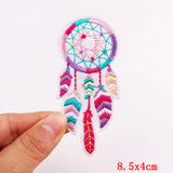 HULIANFU Mushroom Applique Embroidered Patches On Kids Clothes DIY Iron On Patches Cartoon Patches For Clothing Stickers Animal Badges