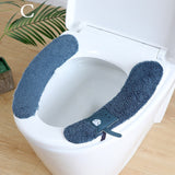 HULIANFU Universal Toilet Seat Stickers With Handles Cartoon Toilet Cushion Pad Washable Household Bathroom Lid Cover Pad Cushion Mat