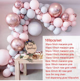 HULIANFU Macaron Balloons Garland Arch Rose Gold Confetti Ballon Wedding Birthday Baloon Birthday Party Decor Kids Baby Shower