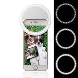 HULIANFU Selfie Ring Light for Mobile Phone Video Light Lighting Camera Portable Dry Battery Dimmable Light Makeup Mini Round Fill Light
