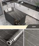 HULIANFU 2023 Kitchen Oil-proof Transparent Film Thick Self Adhesive Waterproof Countertop Furniture Marble Wallpaper Bathroom Decor Stickers