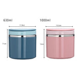 HULIANFU Soup Thermos Food Jar Insulated Lunch Container Bento Box for Cold Hot Food Food Flask Stainless Steel Lunch Box With Handle