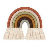 HULIANFU Lines Macrame Rainbow Hanging Ornament DIY Rope Handmade Woven Wall Decor Baby Girls Room Decor Home Nursery Decor
