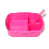HULIANFU New Unicorn Lunch Box Food Grade PP Cartoon Student Kids Back to School Division Breathable Bento Boxes with Spoon