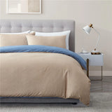 HULIANFU Modern Solid Color Duvet Cover Sets Pillowcase Quilt Covers Sets Bedding Sets for Bedroom Soft Bedclothes Double Queen King