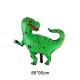 HULIANFU Large 4D Walking Dinosaur Foil Balloons Jungle Animal Boys Birthday Party Decors Jurassic  Standind Dragon Kids Toys Air Globos