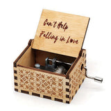 HULIANFU  Wooden Hand Crank Music Box Magic School Game Jurassic Park Godfather Children  Holiday Gift Christmas New Year Gift