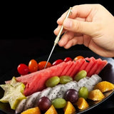 HULIANFU Outdoor Edc Portable Multifunctional Toothpick Bottle Fruit Fork Camping Tool Toothpick Tube Stronger Than Dental Floss