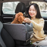 HULIANFU Puppy Cat Bed for Car Portable Dog Bed Travel Dog Carrier Protector for Samll Dogs Safety Car Central Control Pet Seat Chihuahua