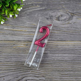 HULIANFU Number Candles Red Number 0-9 &amp; Question Mark Birthday Anniversary Smokeless Candles Cake Topper Decoration Party Supplies