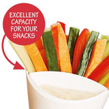 HULIANFU Plastic Cup Self Stand 2 in 1  French Fries Shelf Holder Assorted Sauce Chips Snack Cone Dip Cup Tableware Two Cup-mouth Kitchen
