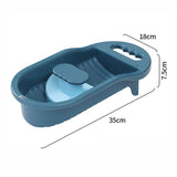 HULIANFU Portable Underwear Washboard Plastic Anti Slip Thicken Washing Board Household Socks Clothes Cleaning Tool Bathroom Accessories