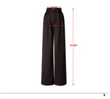 AEL Vintage Autumn Winter Women Pant Suit Dark Brown Loose Blazer Jacket & Wide Leg Pants   Office Suits Female Sets