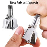 HULIANFU Men  Nose Hair Trimmer Stainless Steel Manual Trimmer Suitable for Nose Hair Razor Washable Portable Nose Hair Trimmer
