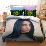 HULIANFU Popular Billie Pattern Duvet Cover Set Pillowcase Printed Bedding Set Single Double Twin Full Queen King Size for Bedroom Decor