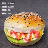 HULIANFU Simulation Bread Model Food Photo Props Artificial Hamburger Fake Sandwich Food Funny Gift Fast Food Shop Display Decor