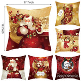 HULIANFU Santa pillowcase Happy New Year 2023 Xmas Gifts  Christmas Decor For Home Merry Christmas Ornament Navidad Natal Xmas Gifts
