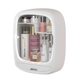 HULIANFU New Bathroom Wall-mounted Makeup Storage Box without Punching Large-capacity Jewelry Cosmetic Storage Box