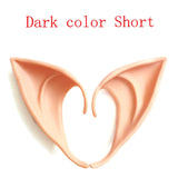 HULIANFU Party Decoration Latex Ears Fairy Cosplay Costume Accessories Angel Elven Elf Ears Photo Props Adult Kids Toys Halloween Supply