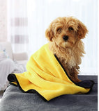 HULIANFU Pet Bath Towels Dog Accessories Large Super Absorbent Clean Up Fiber Towel Pet Dogs Soft Lint-free Quick-drying Thick Bath Towel