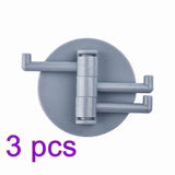 HULIANFU Self Adhesive Kitchen Wall Door Hook Key Holder Rack Towel Hanger Bathroom Rack Hooks Aluminum Multi-Purpose Storage Hooks