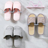 HULIANFU Wall Mounted Shoe Rack Bathroom Slippers Hanger Adhesive Slippers Shelf Home Space Saving Shoe Holder Plastic Organizer