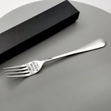 HULIANFU Valentine  Day Couple Fork Gift for Wife Husband Family Tableware Stainless Steel Boyfriend Presents Wedding Gifts for Guests