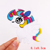 HULIANFU Mushroom Applique Embroidered Patches On Kids Clothes DIY Iron On Patches Cartoon Patches For Clothing Stickers Animal Badges