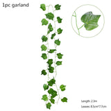 HULIANFU 2023 Green Eucalyptus Leaves Garland Wisteria Artificial Flowers Rattan Fake Plant Silk Leaf Vines For Wedding Birthday Party Decor