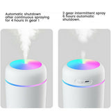 HULIANFU Portable USB Humidifier 300ml Ultrasonic Dazzle Cup Aroma Diffuser Cool Mist Maker Air Humidifier Purifier with Romantic Light