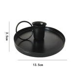 HULIANFU Retro Metal Candlestick Candle Holders Modern Home Decoration Glamorous Chic Wedding Table Decoration Desktop Accessories