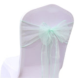 HULIANFU Wedding Decoration Organza Chair Sashes Bow For Party Christmas Halloween hotel Chair Decoration Supplies(Pack of 50pcs  pink)
