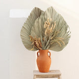 HULIANFU Palm Fan Leaf Dried Flower Palm Leaf Window Reception Party Art Wall Hanging Decoration Wedding Arch Arrangement