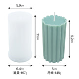 HULIANFU Silicone Candle Making Mold Geometric 3D Shape Resin Epoxy Chocolate Cake Handmade DIY Craft Mould Form for Candles