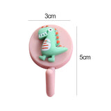 HULIANFU New Cute Animal Wall Hook for Key Holder Coat Towel Hanging Plastic Mask Holder Bathroom Organizer Wall Decor Home Accessories