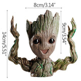 HULIANFU Strongwell Home Decoration Flower Vase Miniature Model Succulent Flower Pots Desktop Display Figurines Baby Groot Artware Gifts
