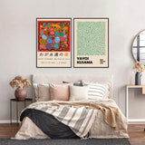HULIANFU   Yayoi Kusama Exhibition Posters and Prints Gallery Wall Art Picture Museum Modern Canvas Painting Nordic Living Room Decoration