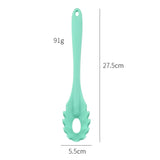 HULIANFU Silicone Pasta Noodle Spoon Pasta Scoop Colander Noodle Spaghetti Ladle Slot Spoon Heat-Resistant Tableware Kitchen Gadget