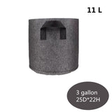 HULIANFU Planting Bag Black/Grey Potato Fabric Vegetable Seedling  growing pot garden tools 1-15 Gallon Eco-Friendly Grow bag