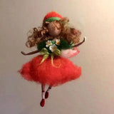 HULIANFU New Little Fairy DIY Wool Felt Dolls Craft Needle Felt Animal Kit Set Handcraft Non Finished Poked Set Handmade Gift